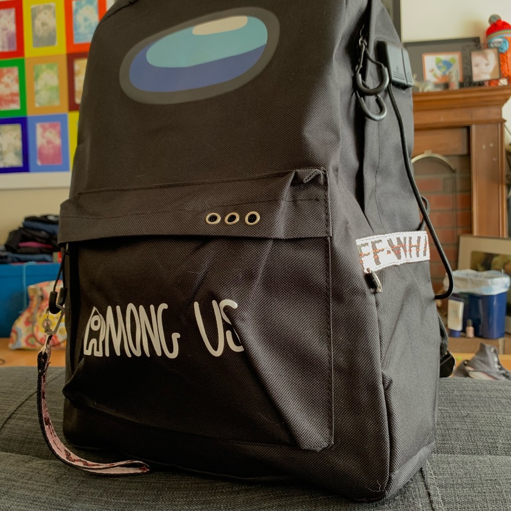 Among-Us Black Unisex Backpack - Picture 9 of 11